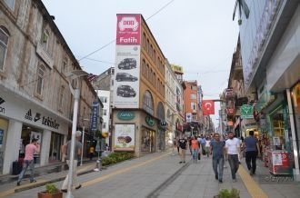 На улицах города Гиресун.