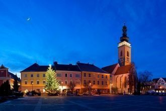 Рождественский ночной Собеслав.