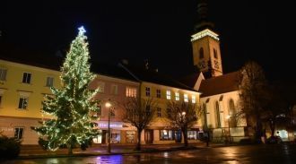 Рождественский ночной Собеслав.