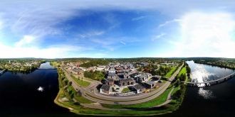 Эльверум с высоты птичьего полета.