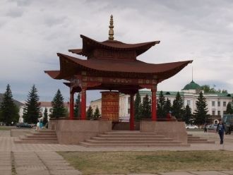 Буддийский молитвенный барабан, Кызыл.