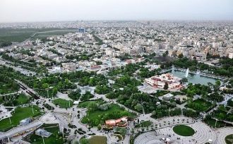 Панорамный вид на город Мешхед.