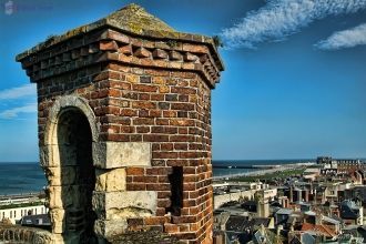 Вид на Дьеп со стен замка.&nbsp;