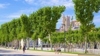 На светлых улицах города Нарбон.