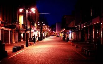 Центр города ночью