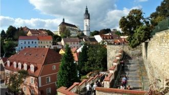 Вид с высоты на Литомержице