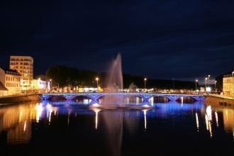 Ночные огни города&nbsp;Монлюсон.