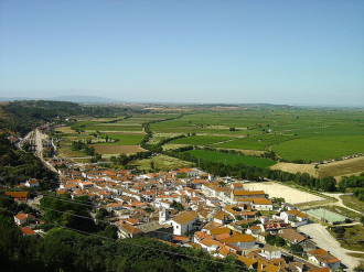 Панорама города Сантарен и его окрестнос