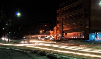 Ночной город Бийск.