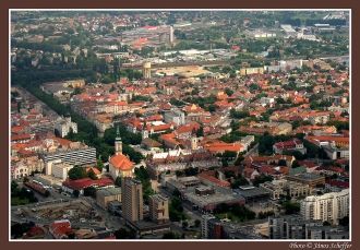 Город Кечкемет с высоты.