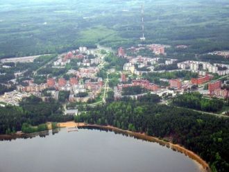 Висагинас с высоты.