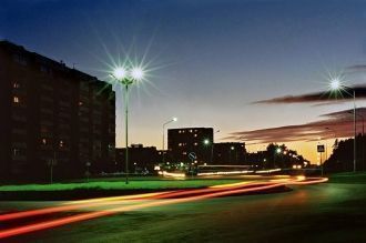 Ночной перекресток.