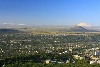 Пятигорск с высоты птичьего полета.