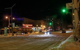 Ночной Краматорск.