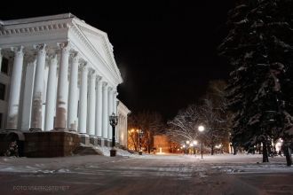 Ночной Краматорск.