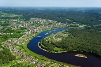 Резекне с высоты.