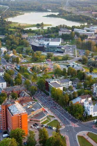 Резекне с высоты.