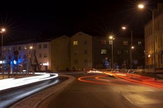 Ночная жизнь города Валмиера.