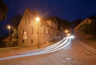 Ночной город Кулдига.