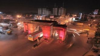 Ахмадабад ночью.