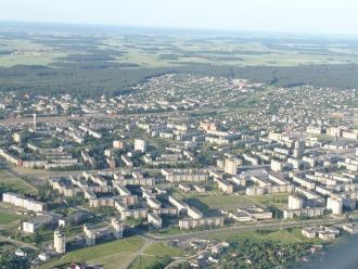 Панорама города Мажейкяй.