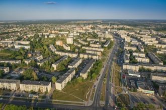 Мажейкяй. Литва. Вид сверху.