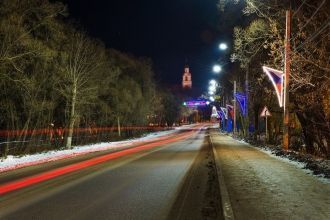 Ночной город Киржач