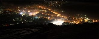 Горно-Алтайск ночью.