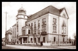 Старое фото города Явожно.