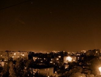 Черкассы ночью.