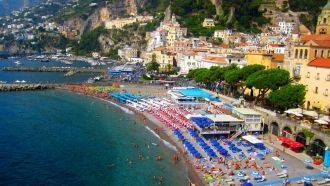 Город-курорт Амальфи в Италии.