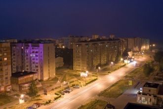 Вечерний город Кстово.