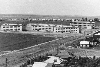 Строительство 1-го микрорайона. 1967 год