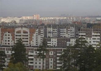 Город Северск с высоты.