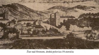 Старое фото города Жьяр-над-Гроном.