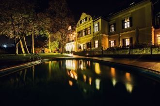 Ночной город Балатонфюред.