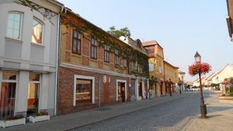 На улице города Мошонмадьяровар.