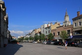 Франция.&nbsp;Бурк-ан-Брес. Фото города.