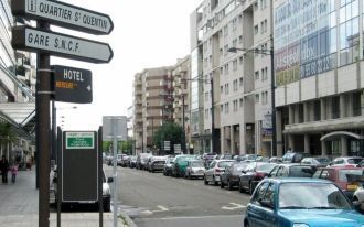 Франция. Сен-Кантен. Улицы города.