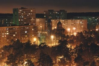 Ночной город. Тольятти, Россия.