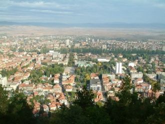 Кюстендил с высоты птичьего полета.