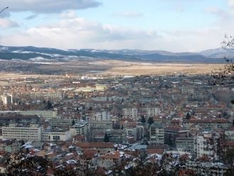Вид на город&nbsp;Кюстендил, Болгария.