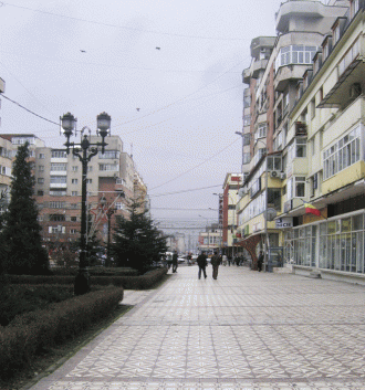 Улица в г. Тыргу-Жиу.