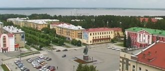 Снежинск с высоты.