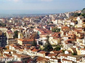 Вид на Ламеция-Терме с высоты.