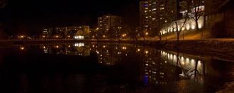 Пршибрам ночью.