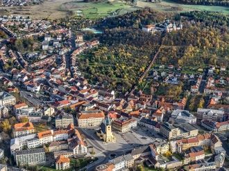 Пршибрам - фото с высоты.