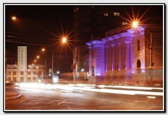 Бырлад ночью.