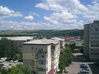 Город Бырлад с высоты.