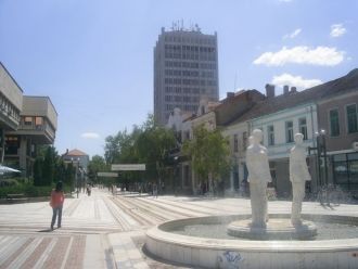 Люди в Видине, Болгария.